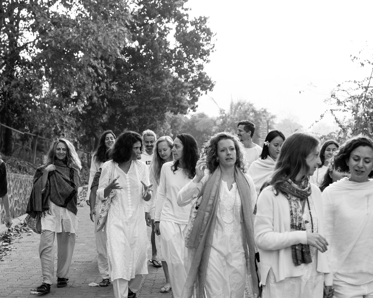 Govardhan Eco Village People walking